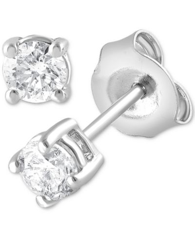 Forever Grown Diamonds серьги-гвоздики с выращенными бриллиантами (1/3 ct. t.w.) из стерлингового серебра