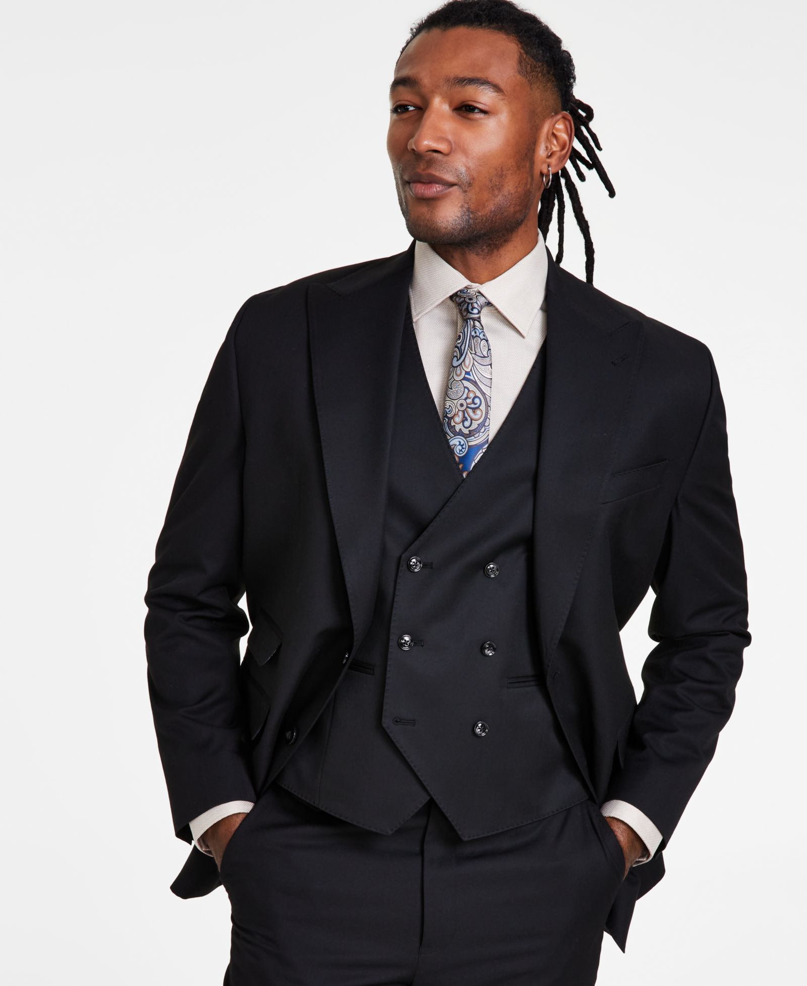 Tayion Collection Мужской Classic-Fit Solid Suit Jacket