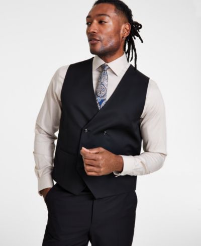 Мужской жилет Tayion Collection Classic-Fit Solid Double-Breasted