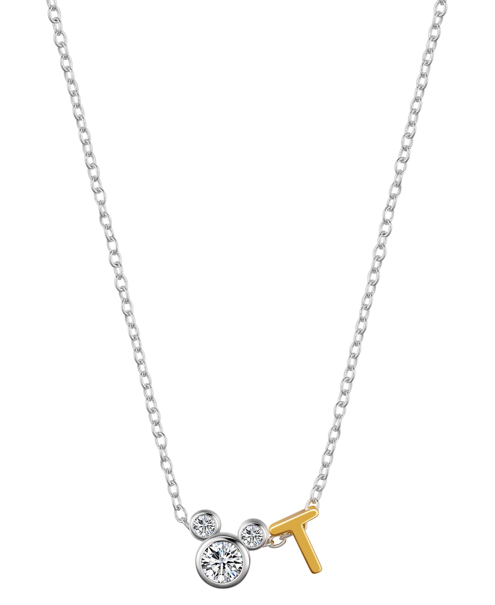 Подвеска Unwritten Disney Cubic Zirconia Mickey Mouse Initial