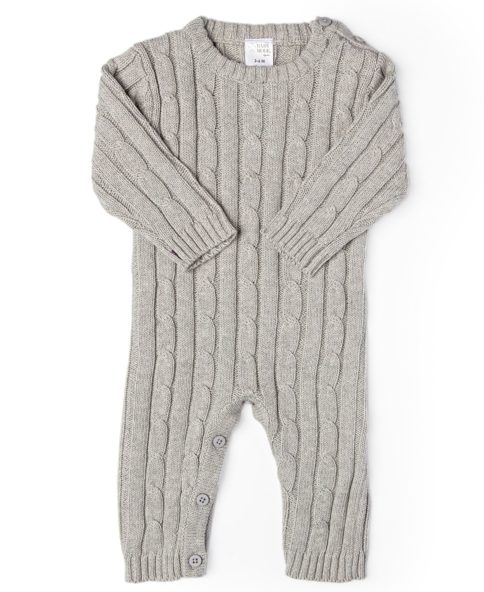 Детский комбинезон Baby Mode Signature Long Sleeved Cable Knit Coverall