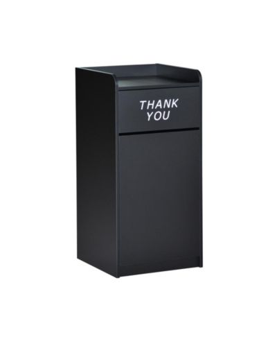 Wood Tray Top "Thank You" Restaurant Food Court Receptacle