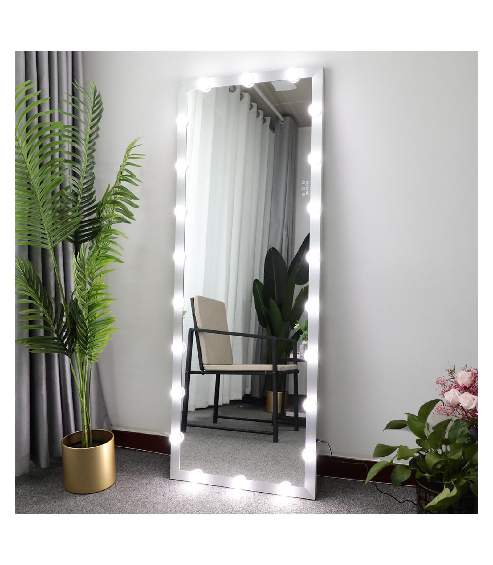 Streamdale Modern LED Wall-Mounted Full-Body Mirror
