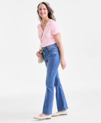Женские джинсы Style & Co Mid-Rise Curvy Bootcut, разная длина