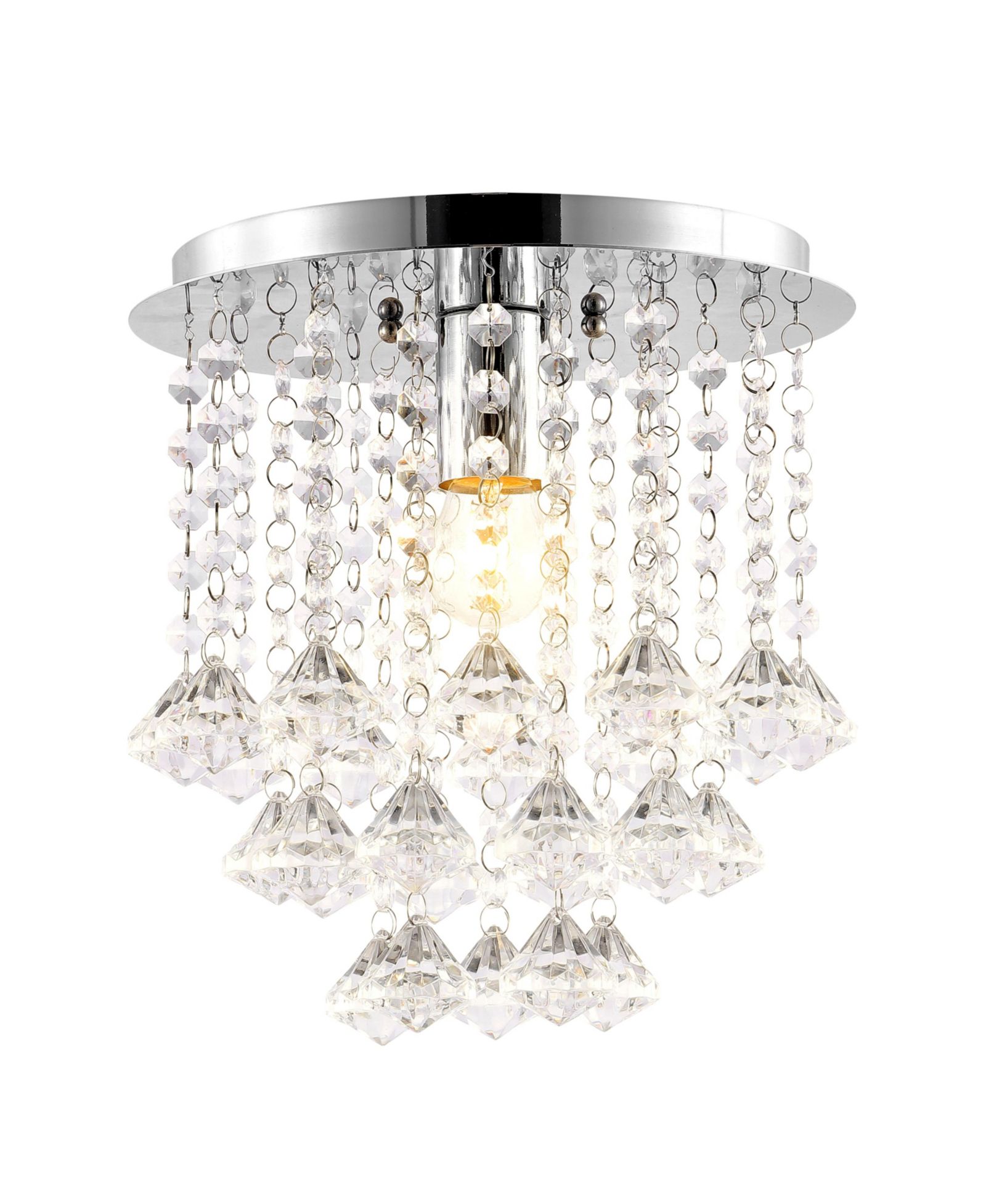 Lillibet Traditional Transitional Iron LED Semi Flush Mount