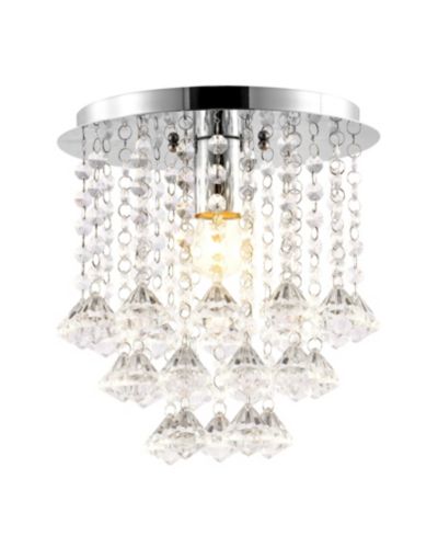Lillibet Traditional Transitional Iron LED Semi Flush Mount
