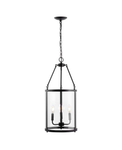 Kinsley Industrial Farmhouse Iron/Glass LED Pendant Ceiling Light