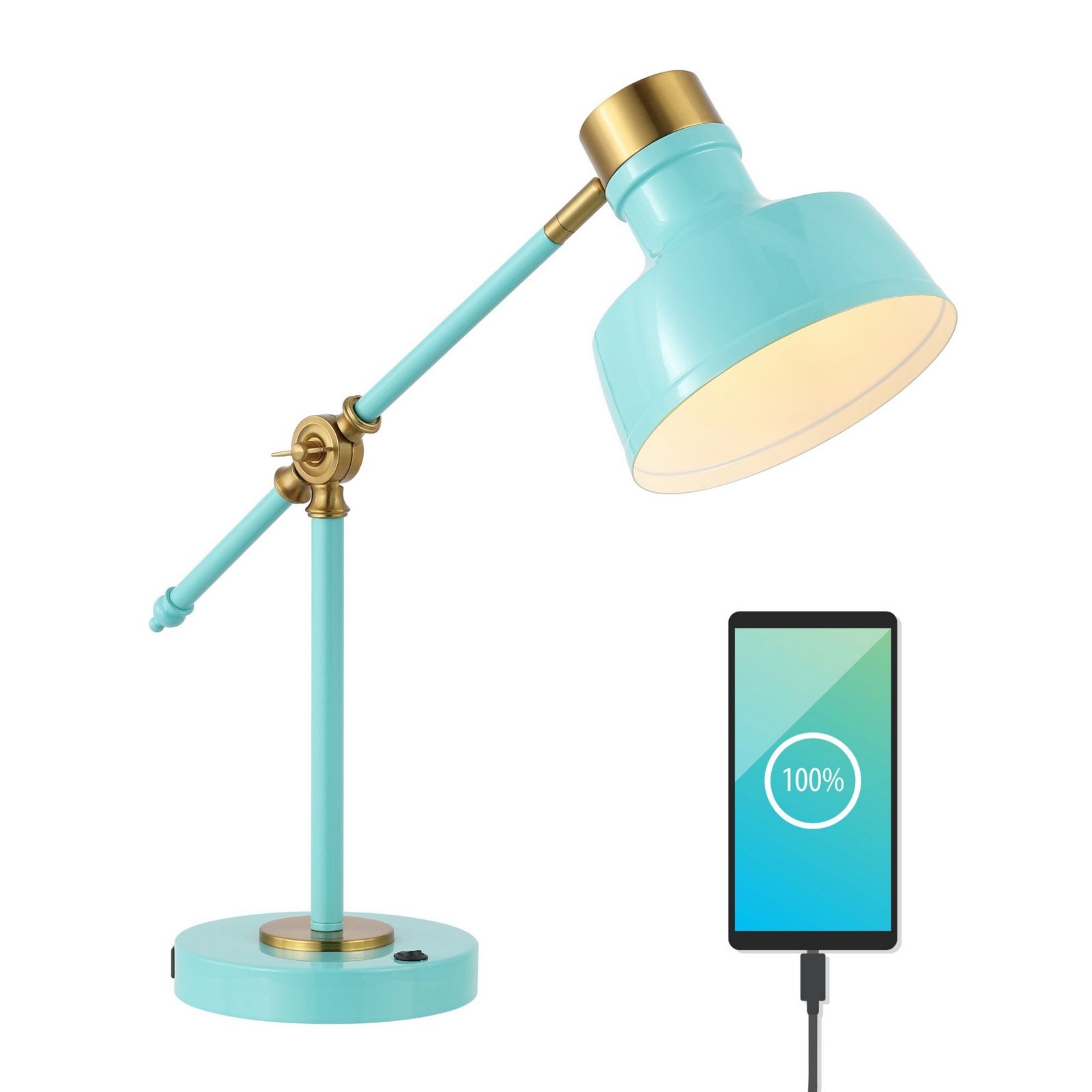 Настольная лампа Allegra Classic Farmhouse с LED и USB
