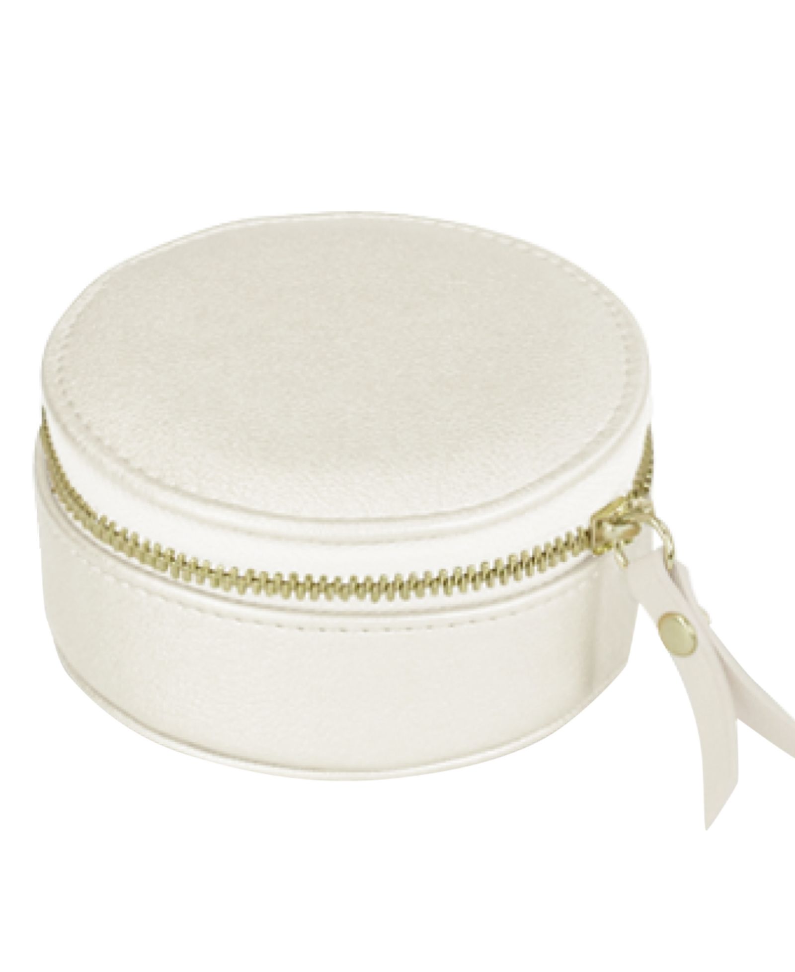 Косметичка Mele & Co Stow and Go Mini Round Travel Jewelry Case Leather