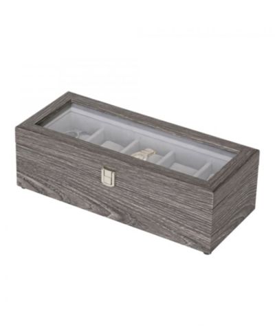 Шкатулка для хранения часов Mele & Co Nolan Woodgrain Veneer