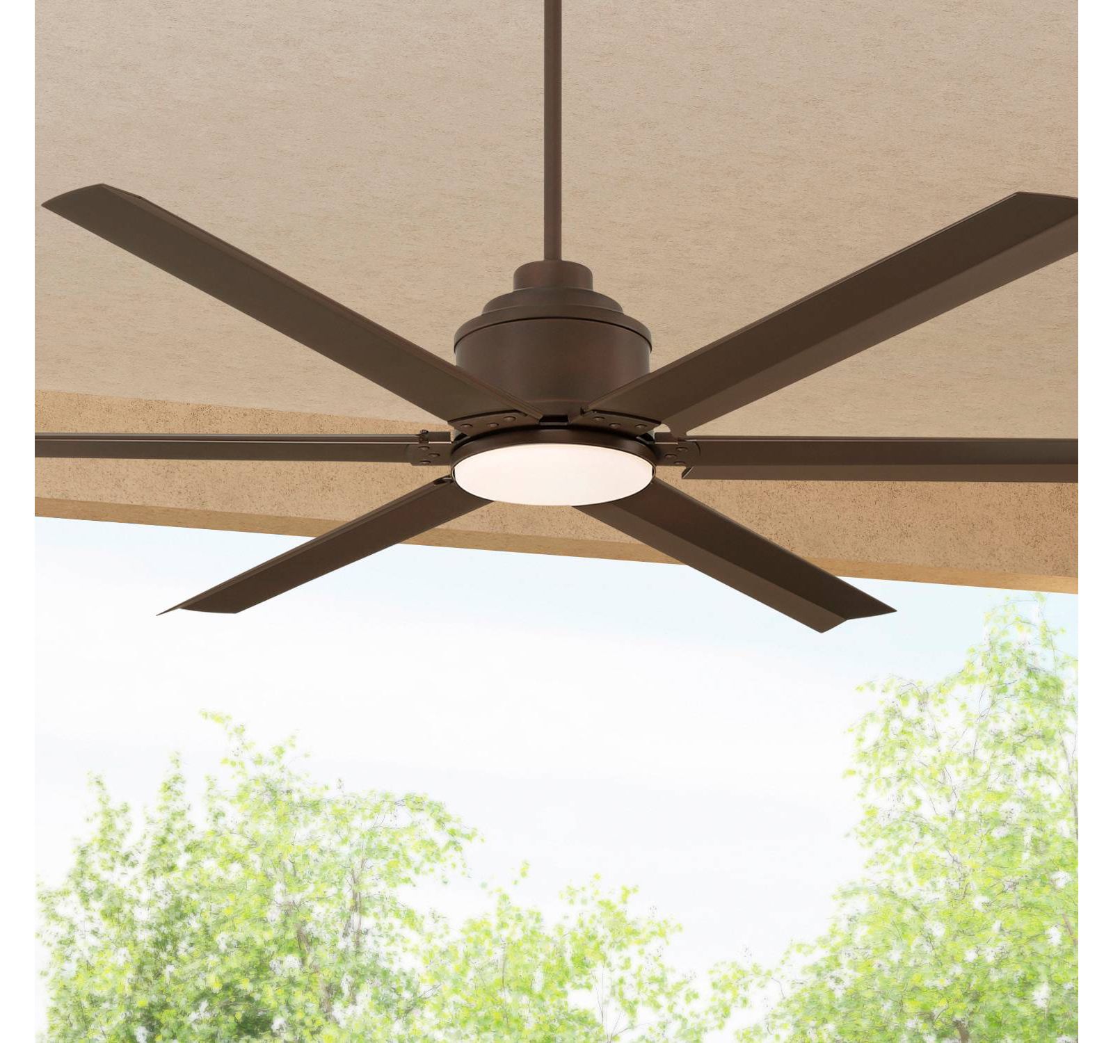 Потолочный вентилятор Casa Vieja 65" Ultra Breeze Modern Indoor Outdoor с диммером LED и пультом управления