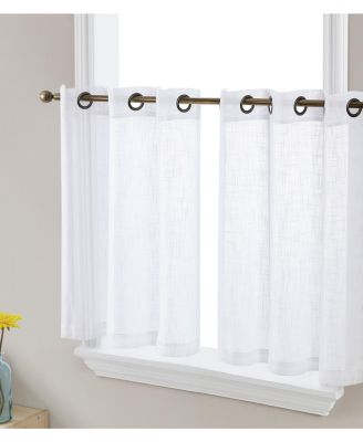 Короткие занавески HLC.ME Abbey Faux Linen Textured