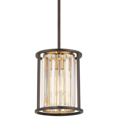 Подвесной светильник Possini Euro Design Mini Pendant 8" Wide Modern Clear Crystal Rods