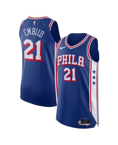 Мужская джерси Nike Joel Embiid Royal Philadelphia 76ers Authentic - Icon Edition