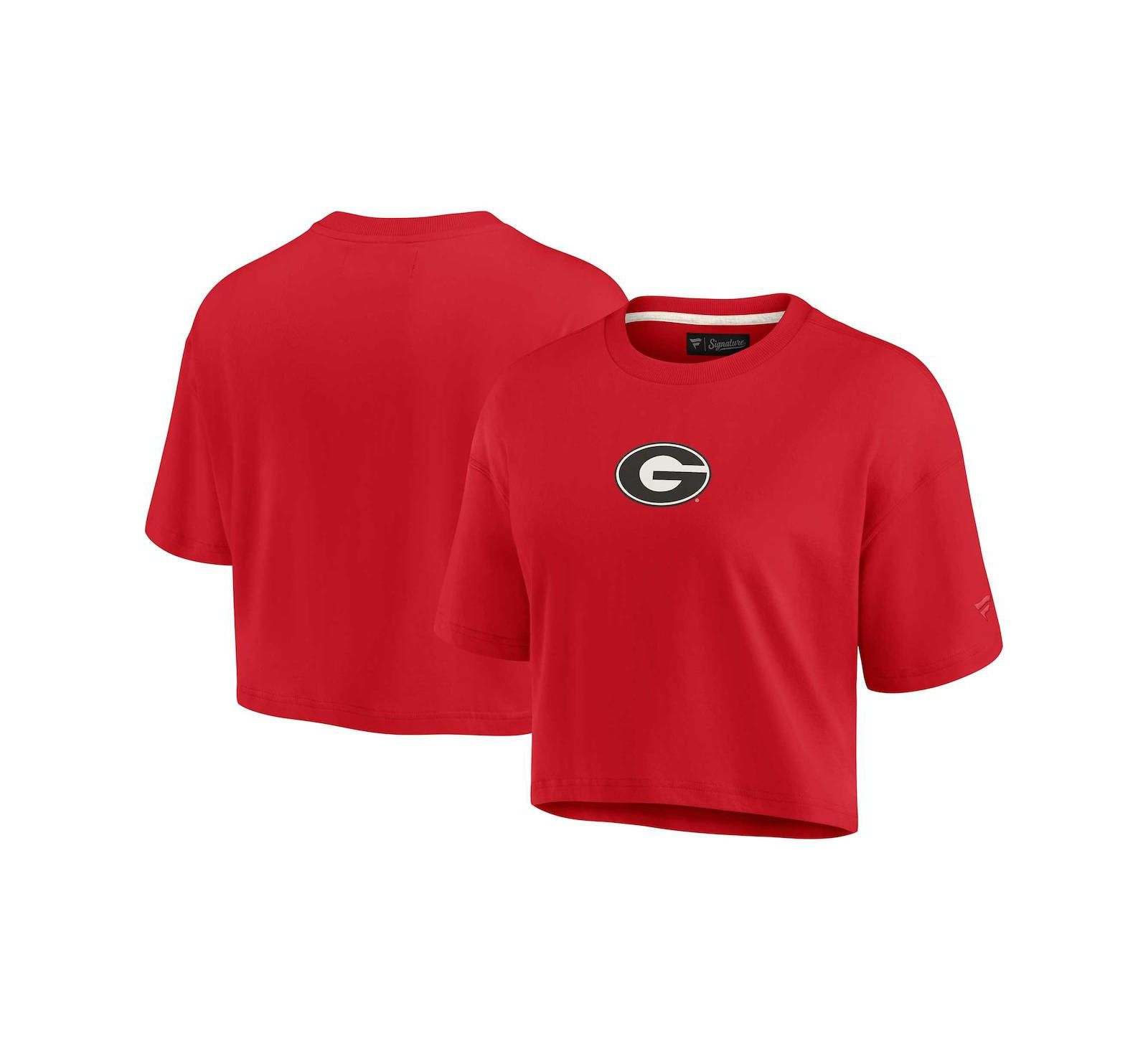 Женская футболка Fanatics Signature Georgia Bulldogs Cropped