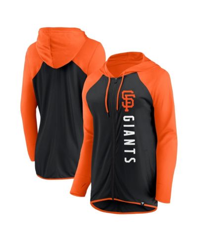 Женская куртка-толстовка Fanatics Black, Orange San Francisco Giants Forever Fan Full-Zip Hoodie Jacket