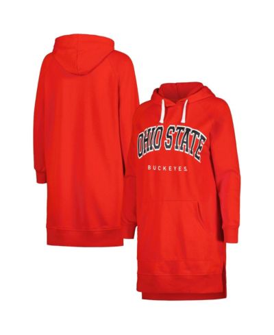 Женская толстовка-платье Gameday Couture Scarlet Ohio State Buckeyes