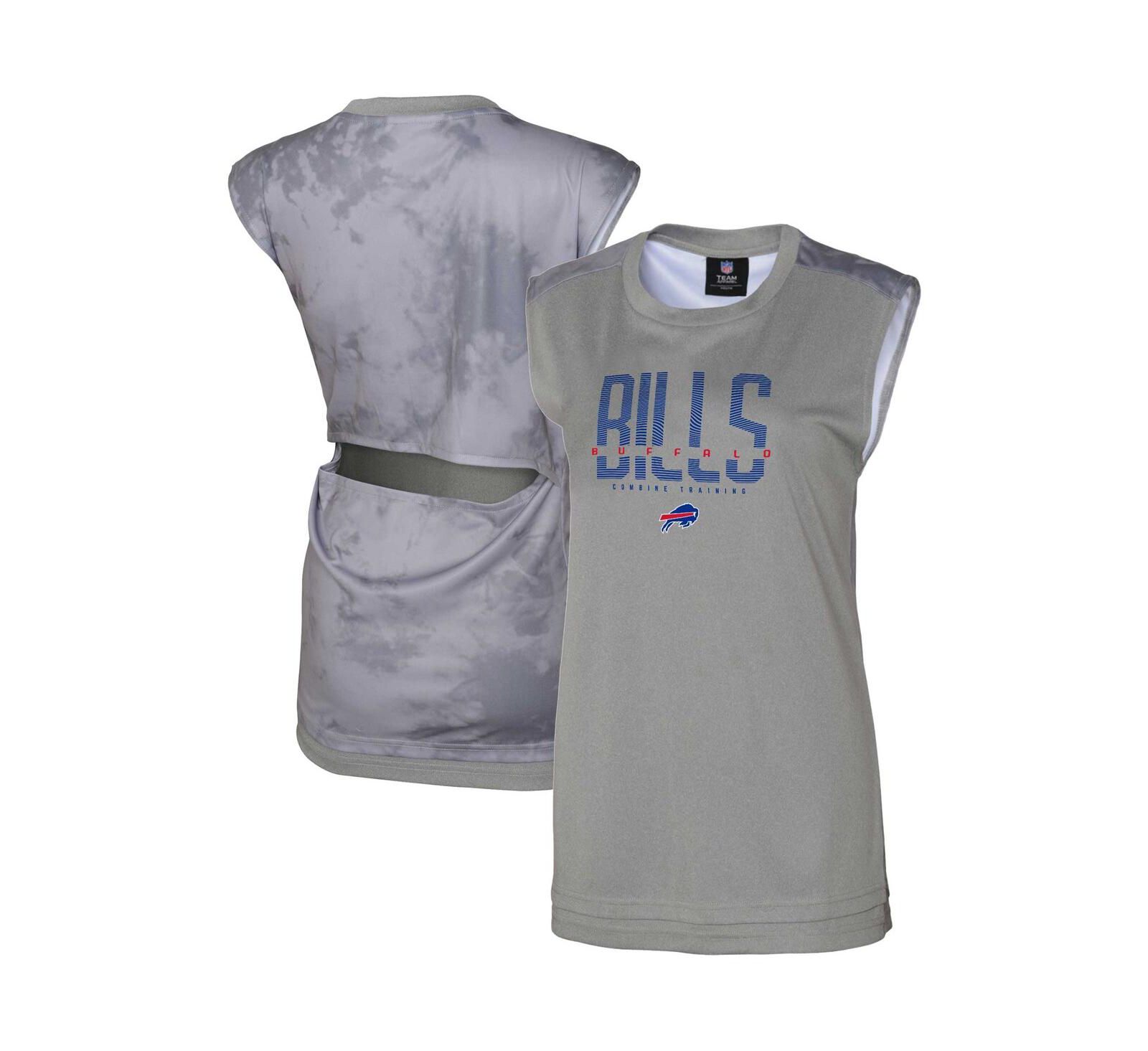 Женский топ Outerstuff Gray Buffalo Bills No Sweat Tank