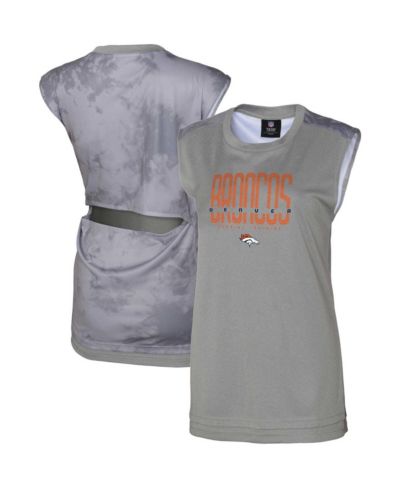 Женский майка Outerstuff Gray Denver Broncos No Sweat