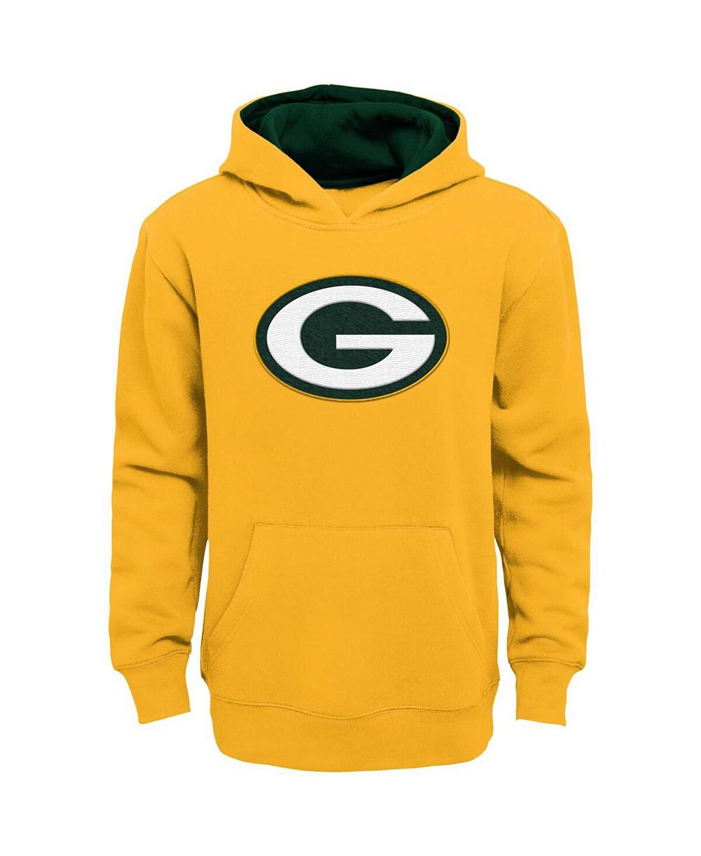 Худи Outerstuff Big Boys Gold Green Bay Packers Prime Pullover