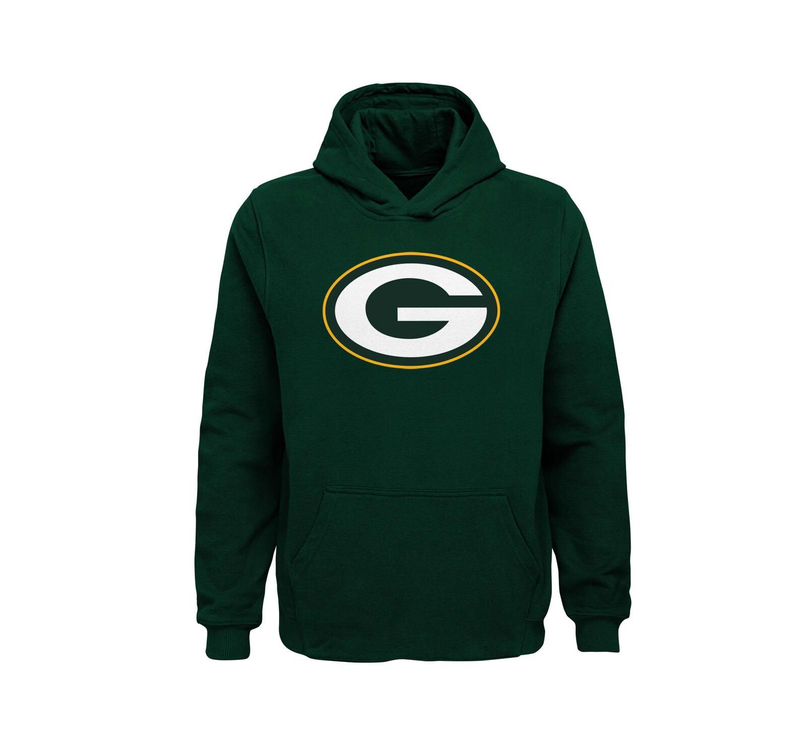 Худи для мальчиков Green Bay Packers Team Logo Pullover Hoodie Green