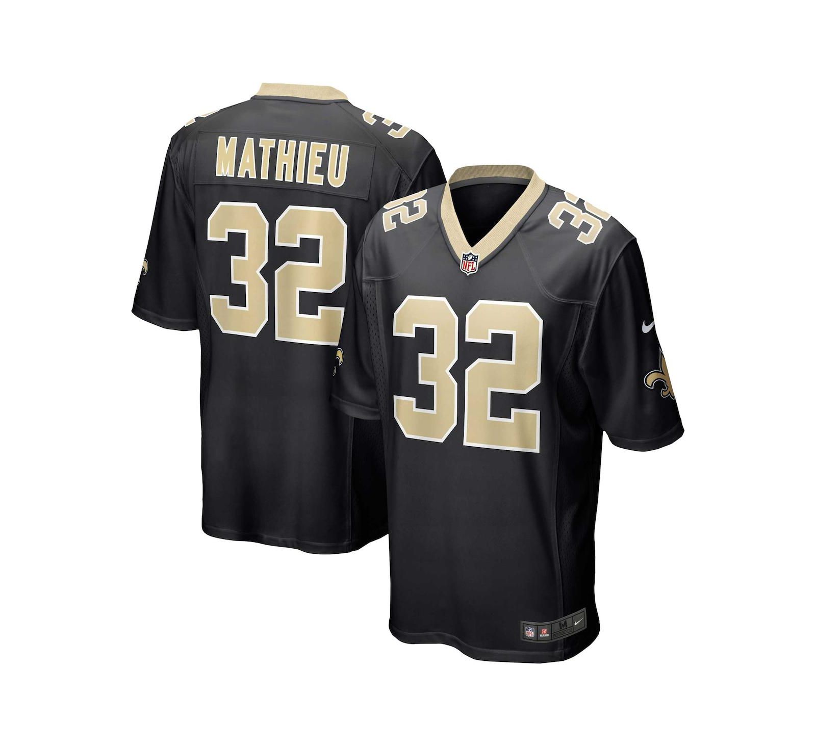 Мужская джерси Nike Tyrann Mathieu New Orleans Saints Black