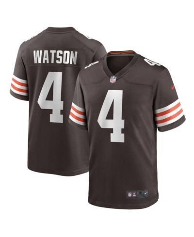 Игровая джерси Nike Men's Deshaun Watson Brown Cleveland Browns