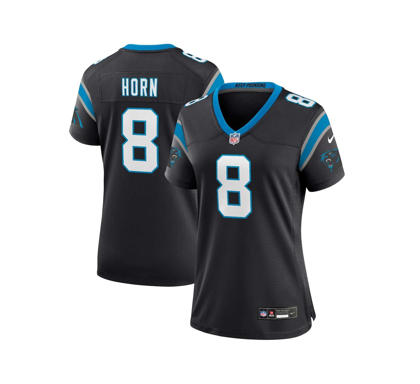 Женская джерси Nike Jaycee Horn Black Carolina Panthers