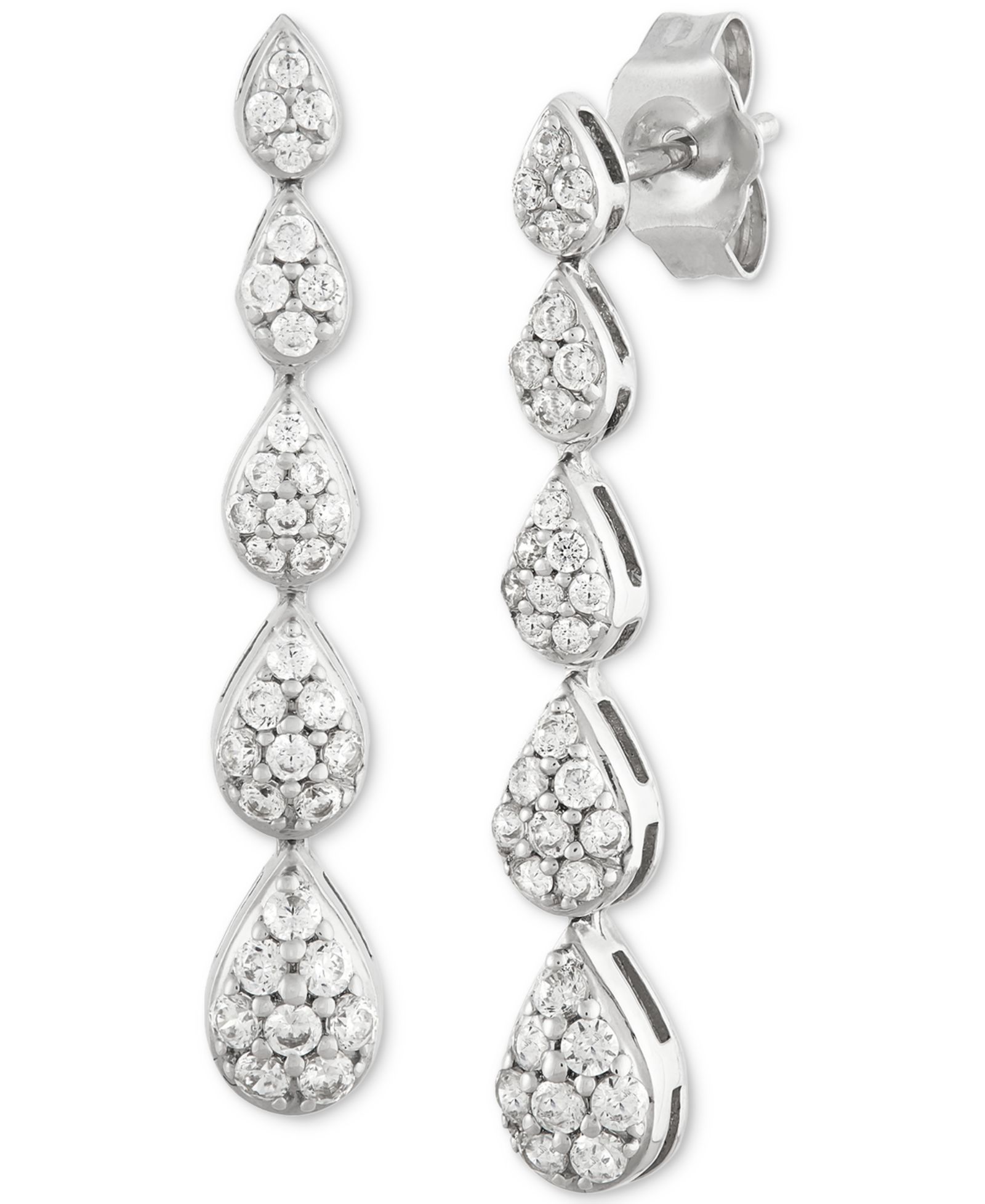 Серьги Forever Grown Diamonds с лабораторными бриллиантами, серебро 925