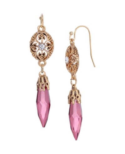 Серьги-подвески 2028 Crystal Acrylic Icicle Drop