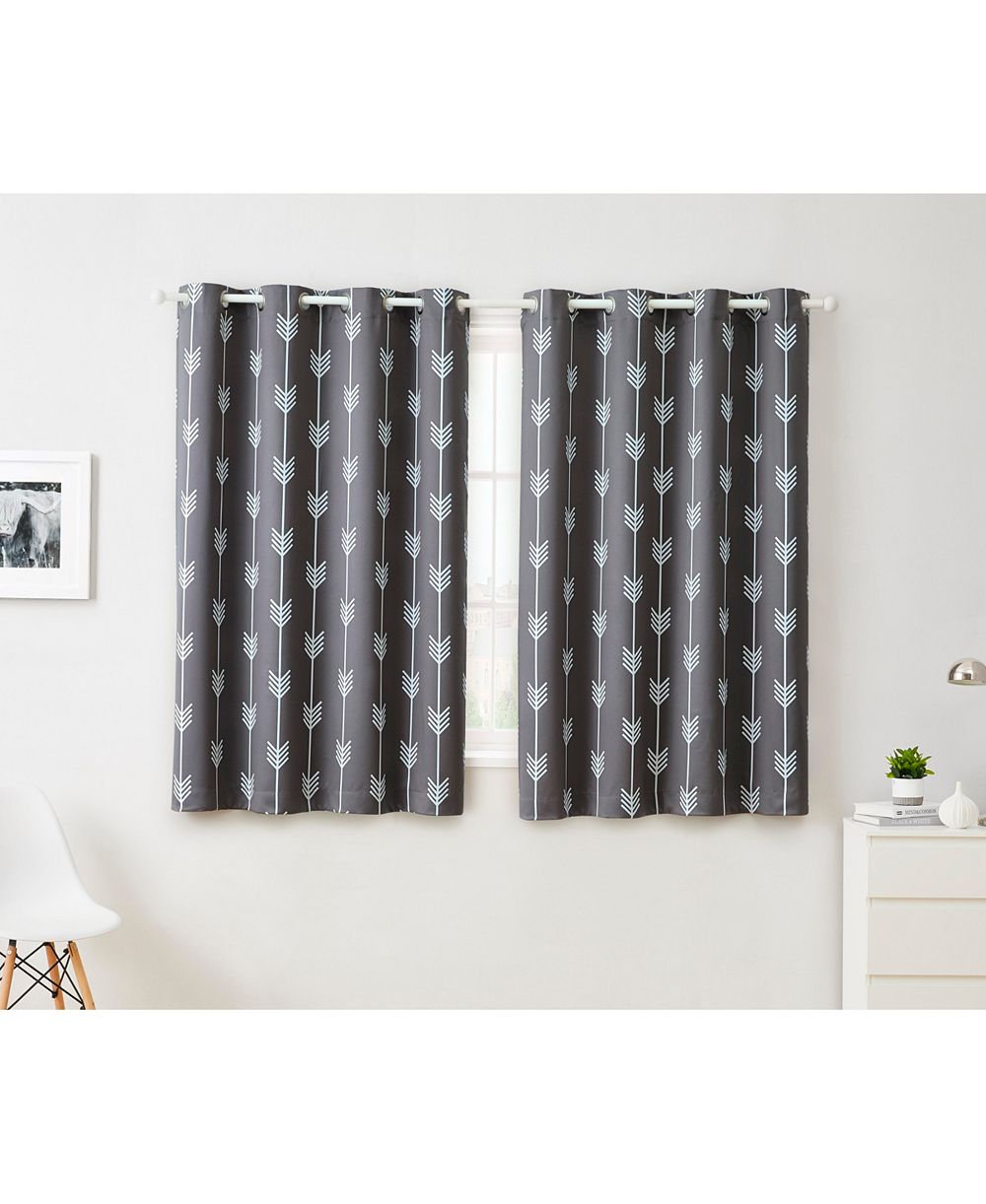 Шторы HLC.ME Arrow Printed Blackout Thermal Grommet Set of 2
