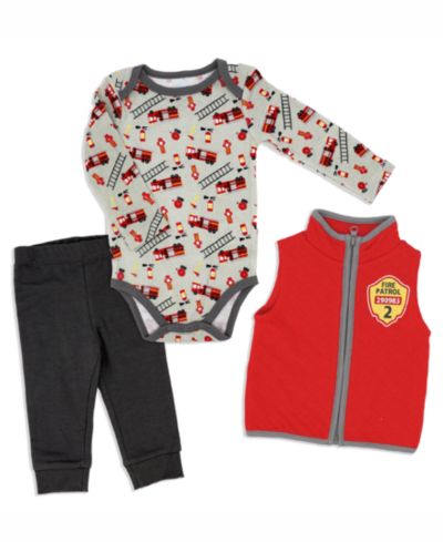 Baby Mode комплект для новорожденных: боди, брюки и жилет, 3 предмета