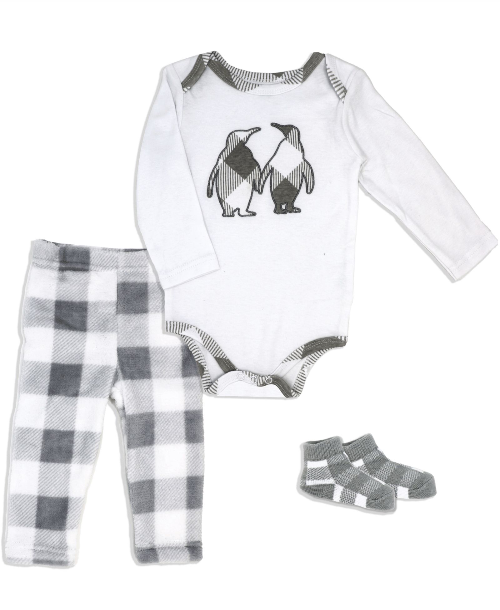 Комплект Baby Mode для новорожденных: боди, брюки и носки 3 Piece Set
