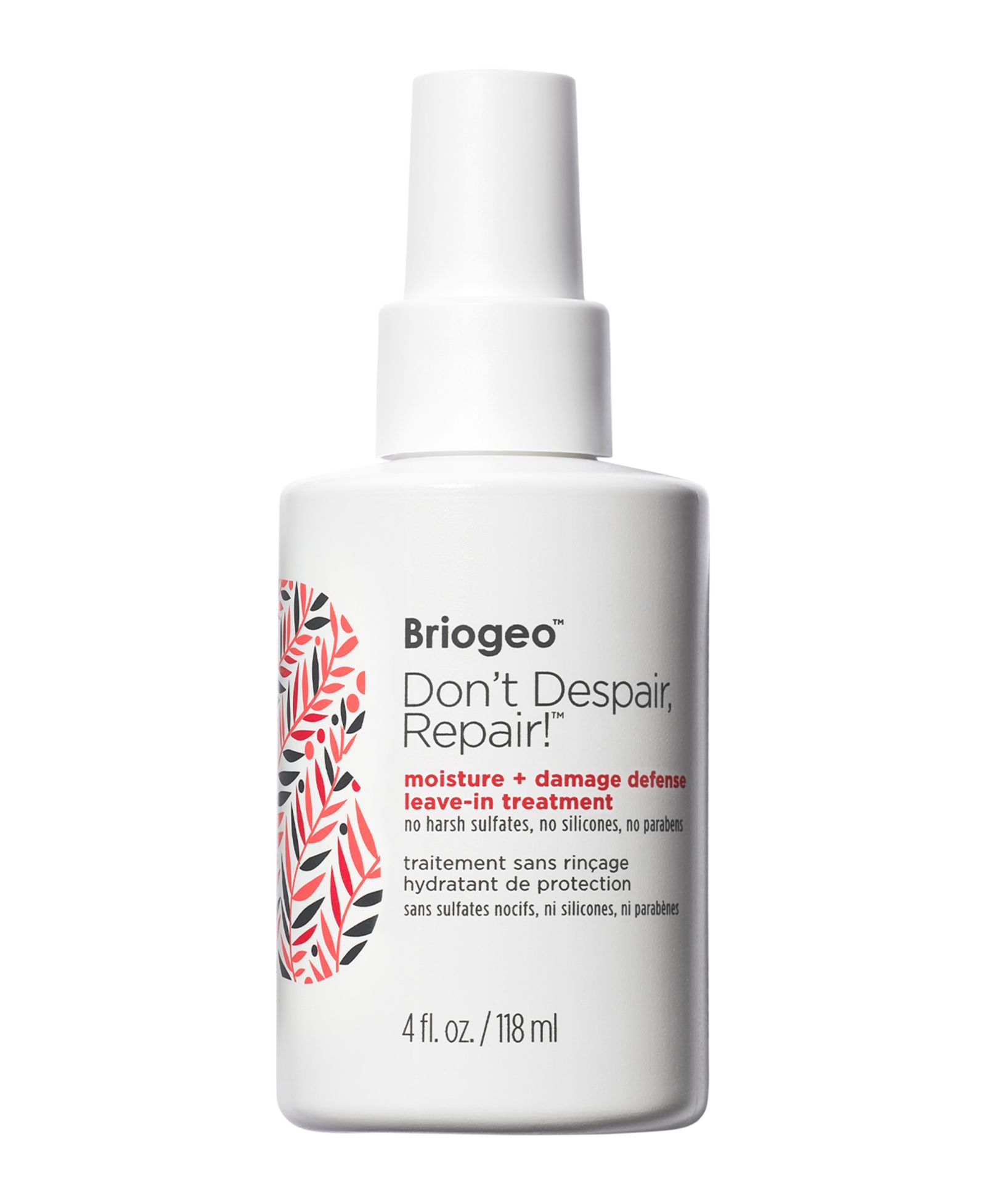 Увлажняющее несмываемое средство для волос Briogeo Don't Despair Repair! Moisture + Damage Defense, 4 oz.