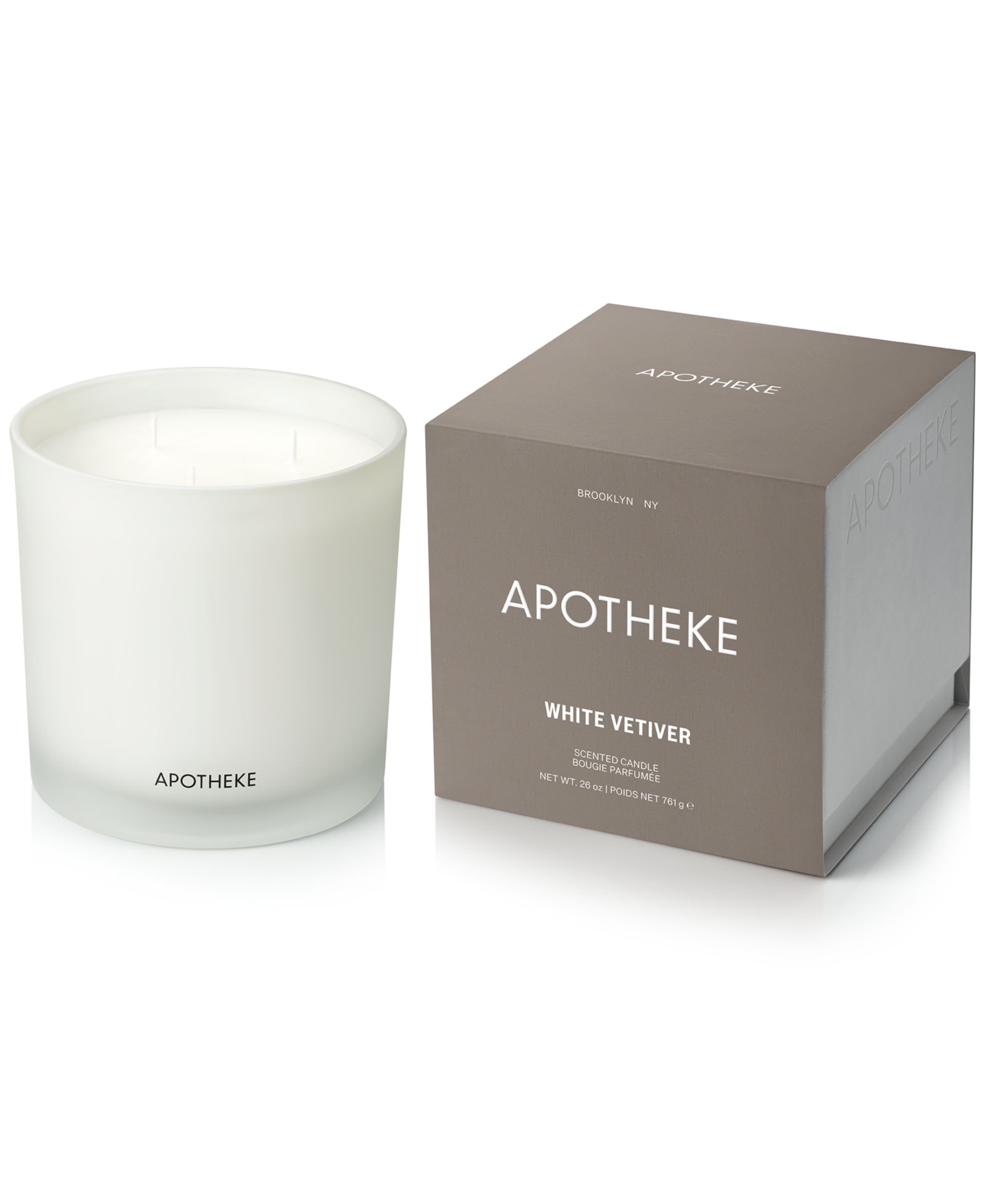 APOTHEKE White Vetiver 3-Wick Scented Candle, 26 oz.