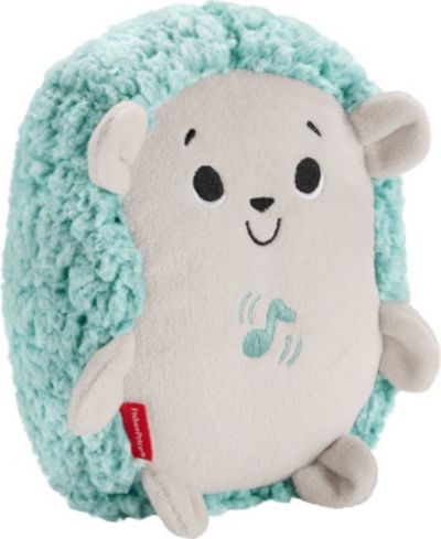 Fisher Price Успокаивающая игрушка-ежик Calming Vibes Hedgehog Soother, портативный плюшевый друг для младенцев