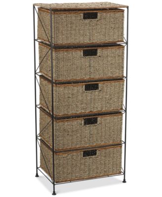 Органайзер для хранения Household Essentials 5 Drawer Seagrass Wicker