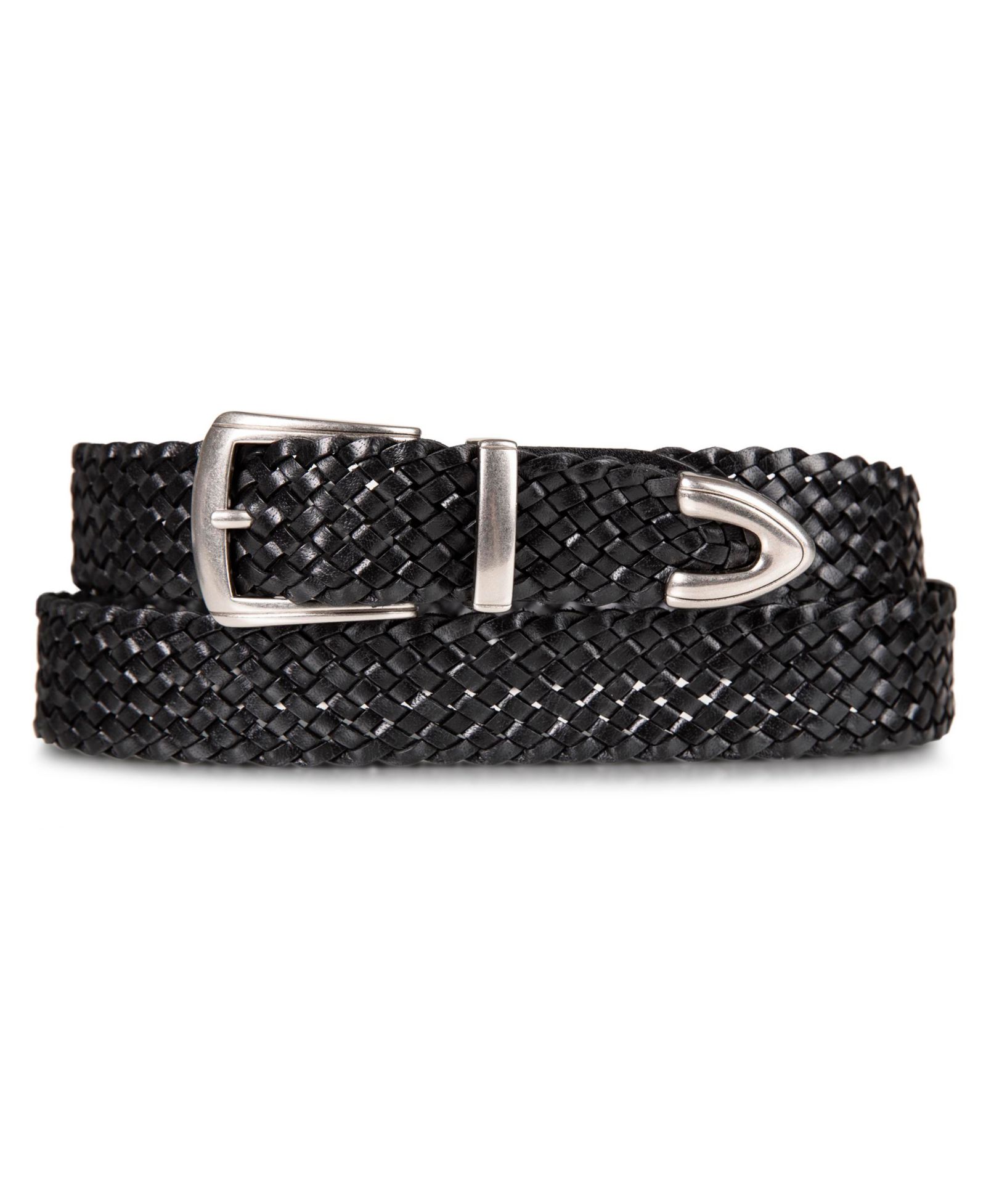 Lucky Brand Women's Braided Genuine Leather Western Belt
