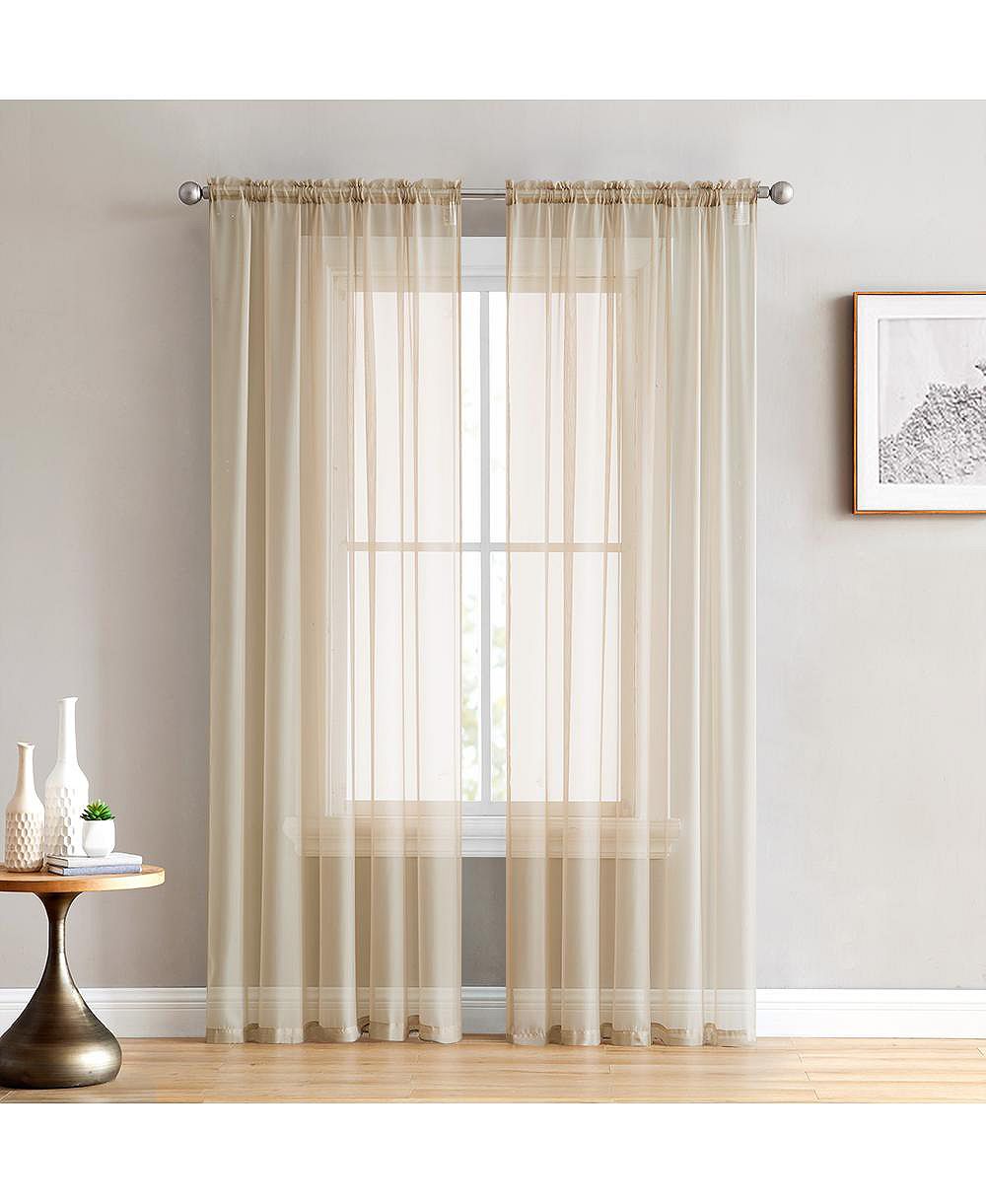 Комплект штор HLC.ME 2 Pack Sheer Voile Window Curtain Sheer Panels