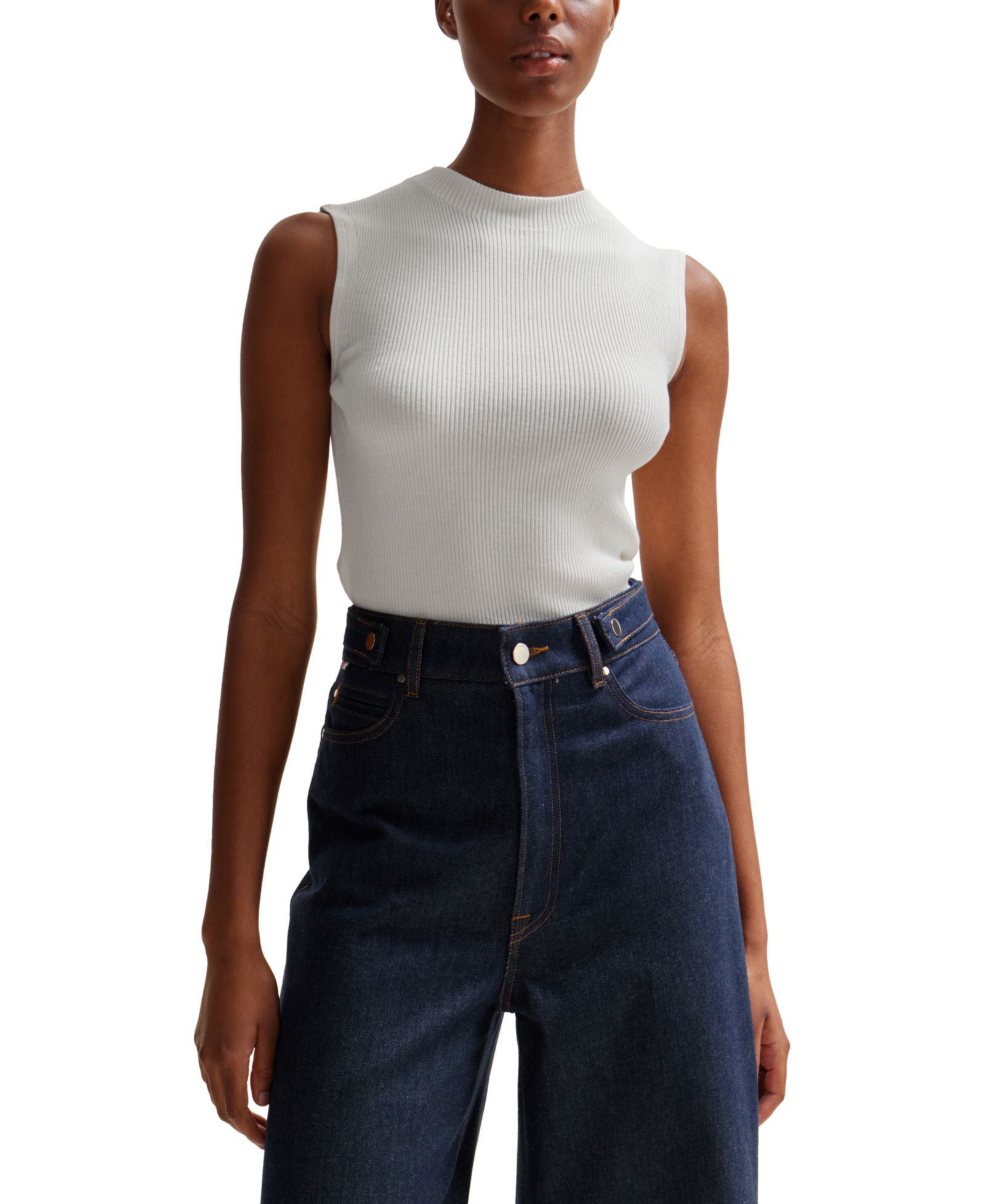 BOSS by Hugo Boss Women's Slim-Fit Ribbed-Knit Top