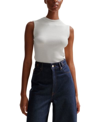 BOSS by Hugo Boss Women's Slim-Fit Ribbed-Knit Top