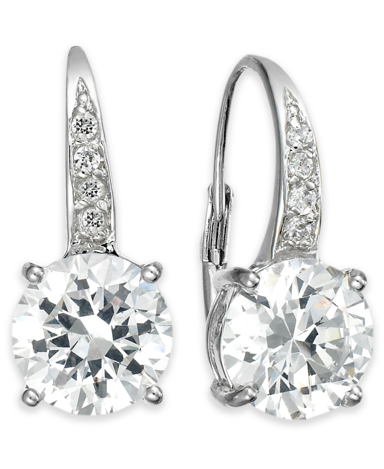 Серьги Giani Bernini Cubic Zirconia Sterling Silver 18K Gold Over Sterling Silver