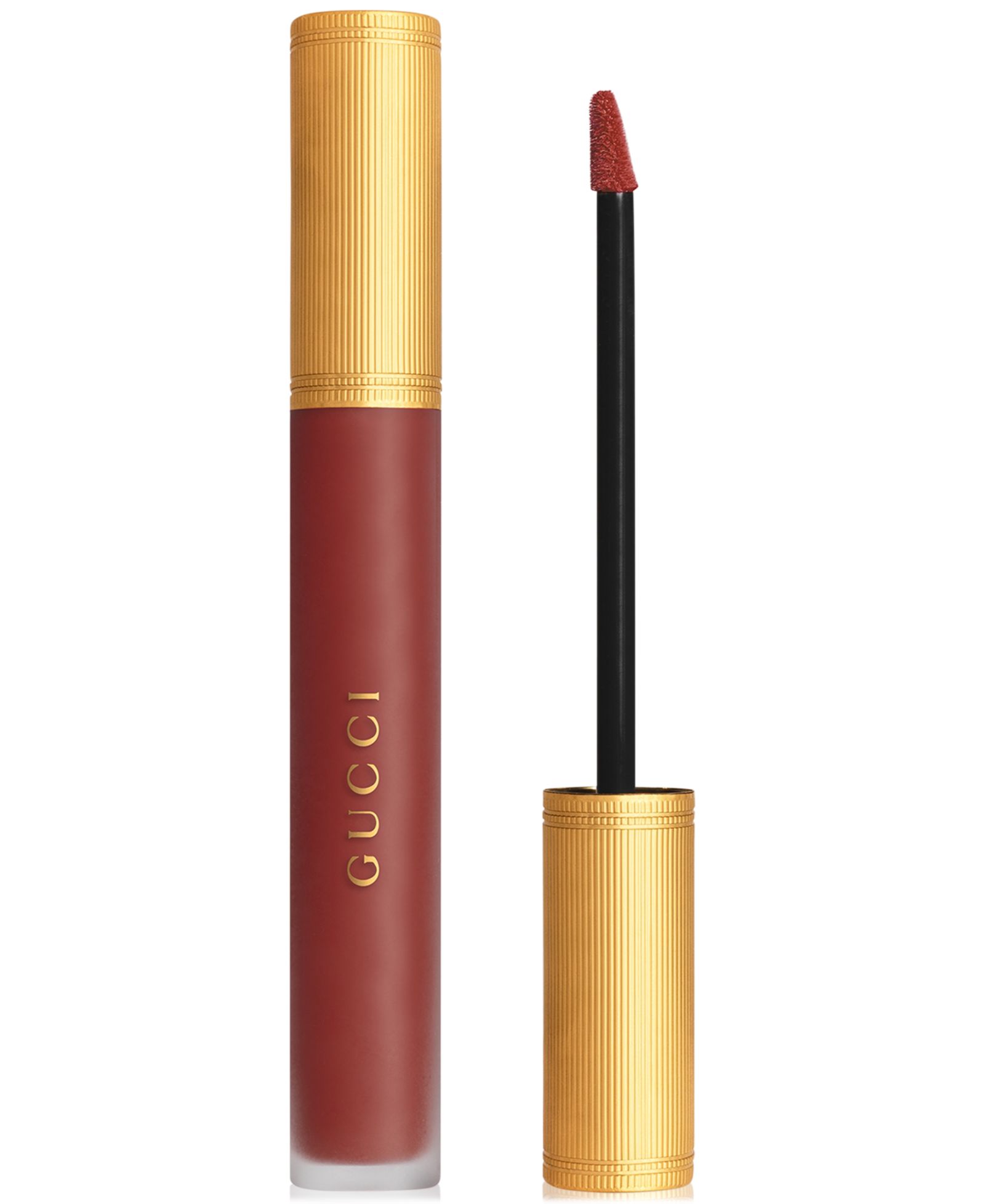 Матовая жидкая помада Gucci Rouge à Lèvres Transfer-Proof Matte