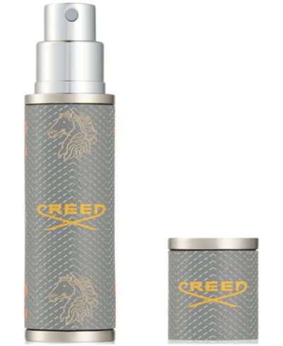 CREED кожаный перезаправляемый дорожный атомайзер, серый, 0.16 oz.