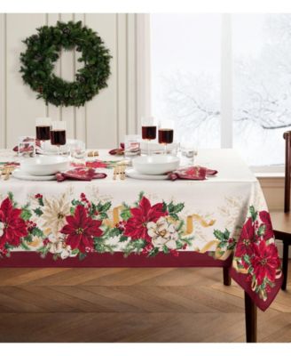 Скатерть Elrene Poinsettia Garlands 60" x 102"