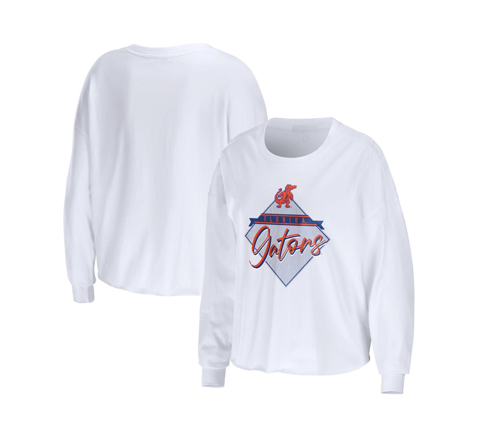WEAR by Erin Andrews Женская укороченная футболка Florida Gators, белая