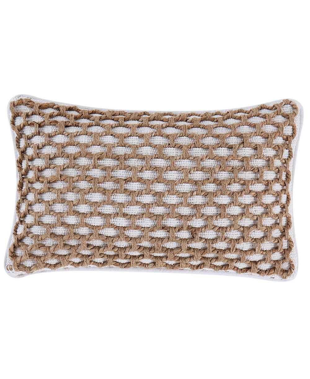 Boho Living Jada Jute Decorative Pillow, 12" x 20"