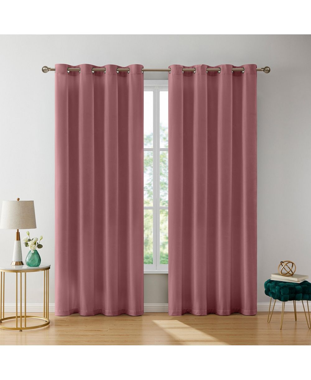 Шторы HLC.ME Sawyer Premium Luxurious Lush Velvet Soft Light Filtering Grommet, 2 панели