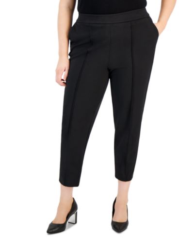 Tahari ASL брюки Ponte Plus Size с завышенной талией и передним швом