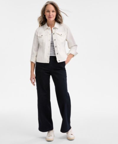 Джинсовая куртка Style & Co Petite Classic Denim